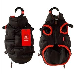 Reddy Black and Red Dog Puffer Vest